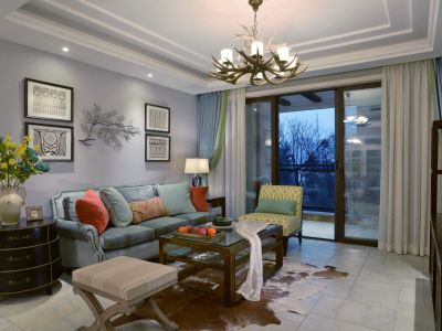 华润二十四城-80㎡-田园风效果图