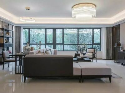 碧桂园海德公园-140㎡-中式风效果图