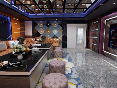 KTV-600㎡-混搭风效果图