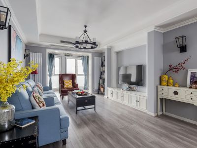 中国会馆-124㎡-美式风效果图