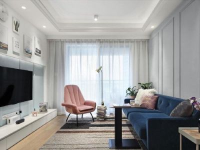 成龙花园-112㎡-北欧风效果图