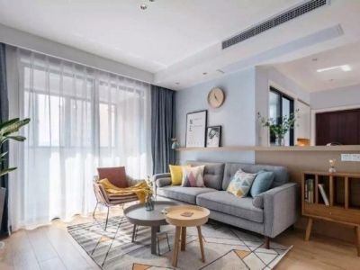 浣花小区-102㎡-北欧风效果图