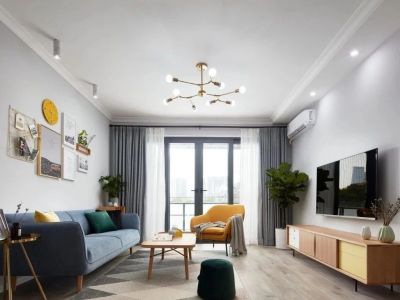 九龙仓御园-106㎡-北欧风效果图