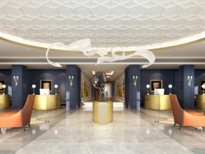 酒店-1000㎡-田园风效果图