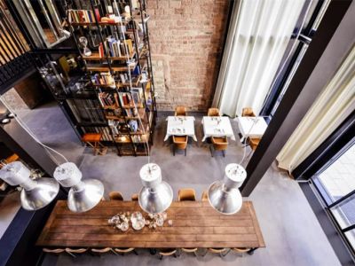 主题酒店-1000㎡-工业风效果图