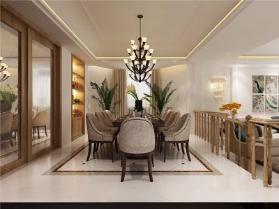 棠湖泊林城-330㎡-欧式风效果图