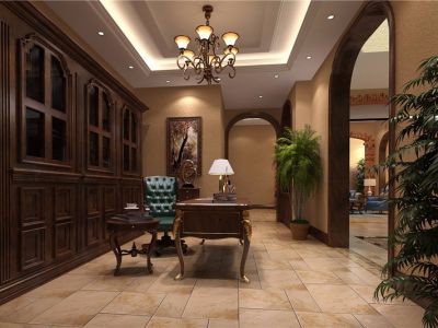 保利公园198-350㎡-美式风效果图