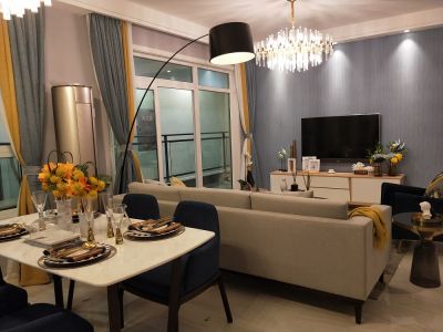 希望未来城-106㎡-轻奢风效果图