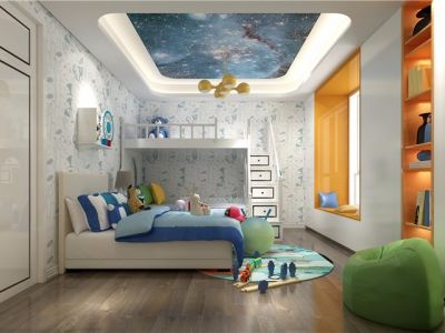 华侨城东岸东区-280㎡-现代风效果图