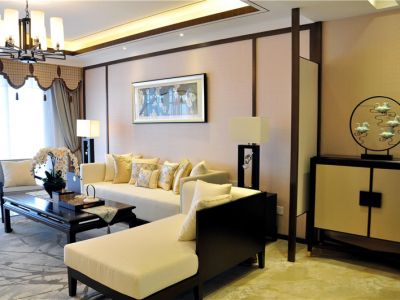 国信大厦-180㎡-中式风效果图