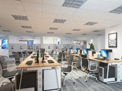 办公室-1200㎡-现代风效果图