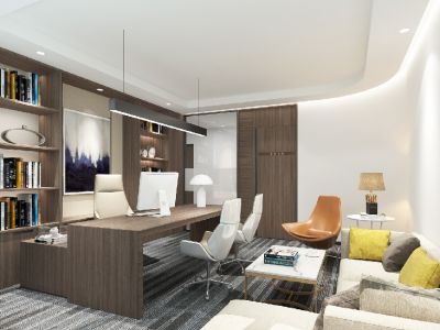 办公室-900㎡-现代风效果图