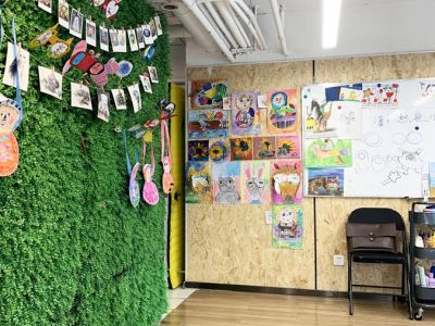 美术培训旗舰店-247㎡-田园风效果图