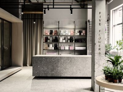 Five Flowers花店-120㎡-工业风效果图