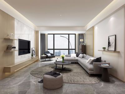 南城星汇-142㎡-简约风效果图