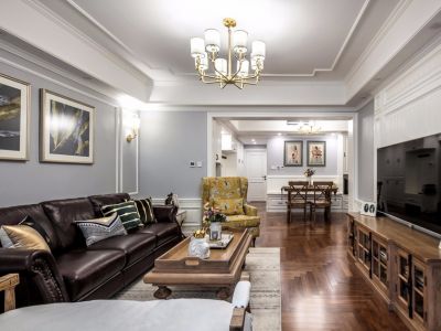 七一广场-112㎡-美式风效果图