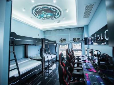 电竞酒店-500㎡-后现代风效果图