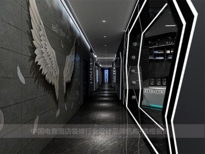 电竞酒店-1000㎡-后现代风效果图