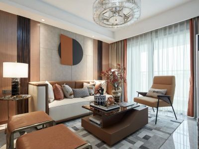 龙城国际-108㎡-轻奢风效果图