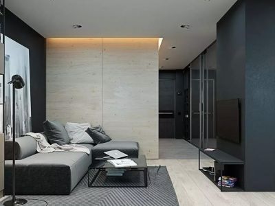 香木林望江兰庭-86㎡-现代风效果图