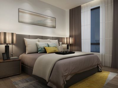 北辰朗诗南门绿郡-235㎡-现代风效果图