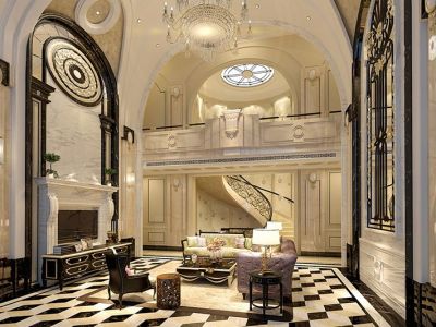 美洲花园棕榈湾-400㎡-欧式风效果图