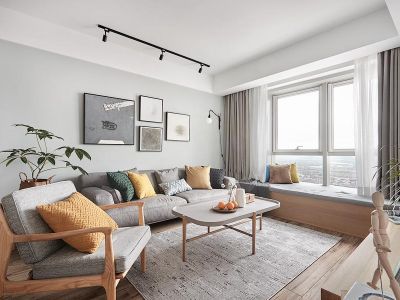 中德英伦世邦-90㎡-北欧风效果图