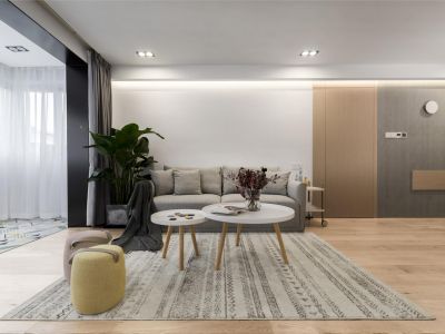 九龙仓御园-110㎡-北欧风效果图