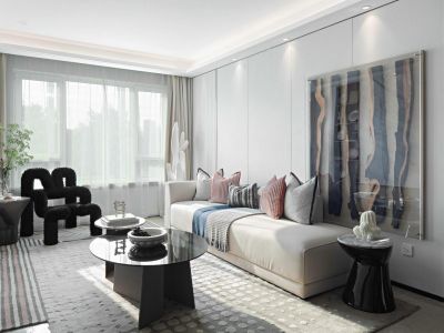 金茂光明城市-107㎡-北欧风效果图