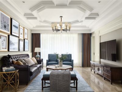 天茂湖三期温莎园-177㎡-美式风效果图