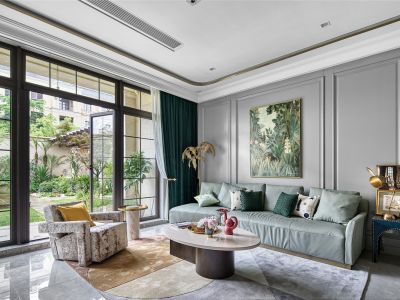 御翠湾-276㎡-轻奢风效果图