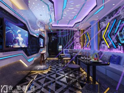 KTV-1600㎡-绚丽风效果图