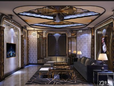 KTV-2000㎡-现代风效果图