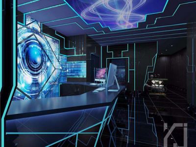 KTV-1500㎡-现代风效果图