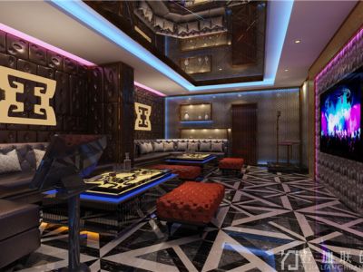 KTV-1500㎡-后现代风效果图