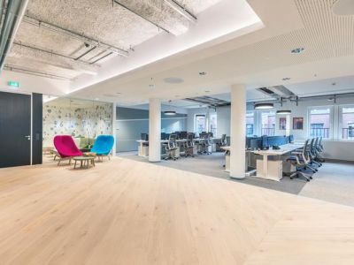 软件公司办公室-1600㎡-现代风效果图