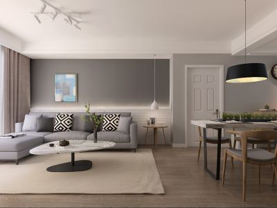 武海中华锦绣-140㎡-北欧风效果图