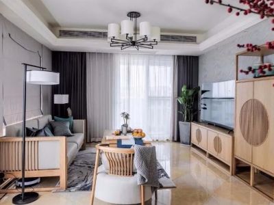 首创西江阅-121㎡-中式风效果图