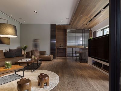 齐力棕榈湖-135㎡-现代风效果图