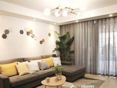 南湖国际-112㎡-现代风效果图