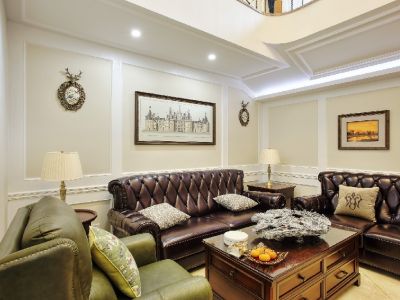 广慧汇丰源-180㎡-美式风效果图