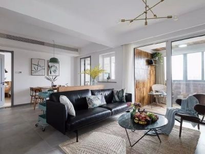 光明城市-120㎡-简约风效果图