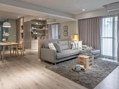 碧桂园-100㎡-北欧风效果图