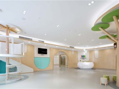 幼儿培训中心-1000㎡-现代风效果图