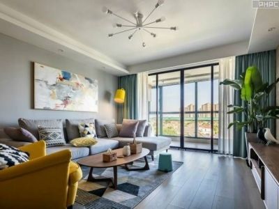 北苑家园-141㎡-北欧风效果图