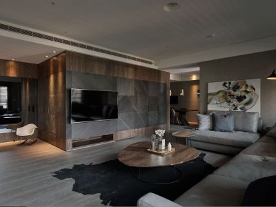 香江别墅-124㎡-港式风效果图