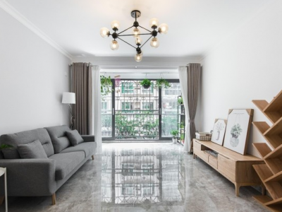 银河湾-90㎡-极简风效果图