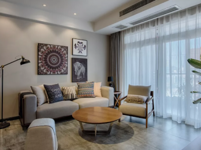 蓝河湾-100㎡-现代风效果图