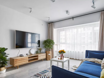 沿湖小区-85㎡-现代风效果图