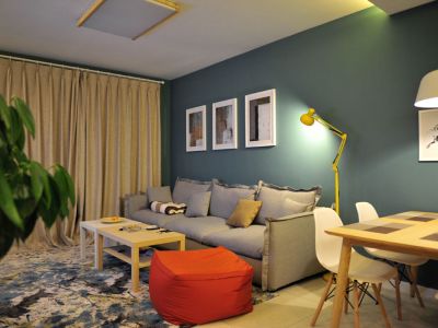 保利花园-90㎡-简约风效果图